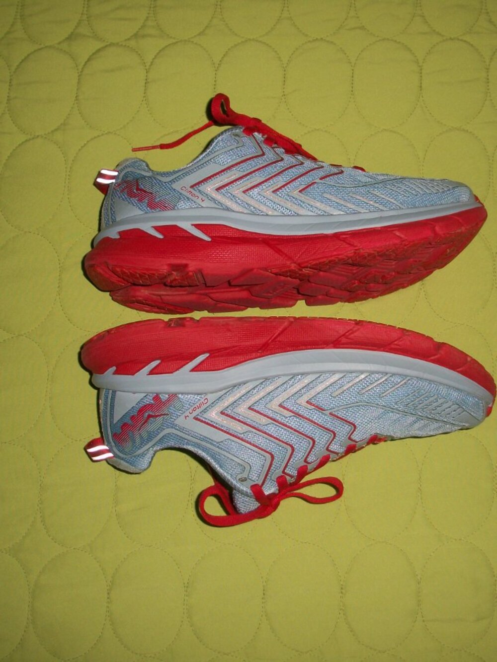 Hoka Women’s Light Blue/Grey Clifton 4 Running Shoes Size 6.5 - Picture 5 of 15